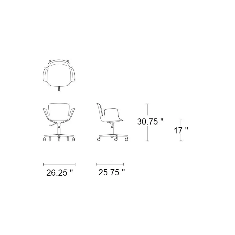 Juli Plastic Adjustable Task Chair