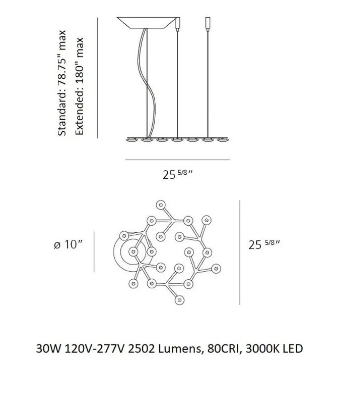 LED Net Circle Suspension Light