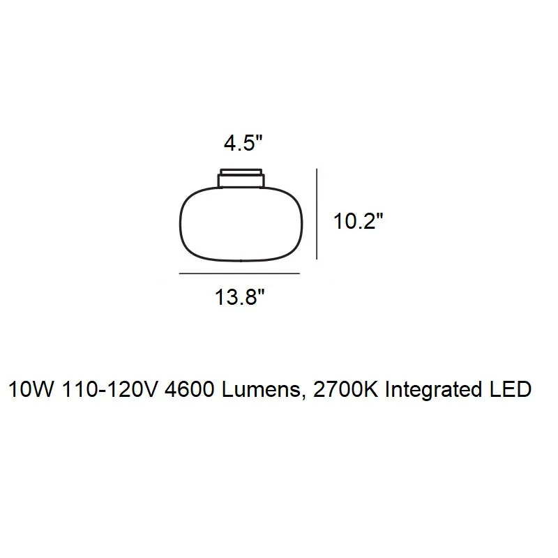 Legier LED Semi Flush Mount