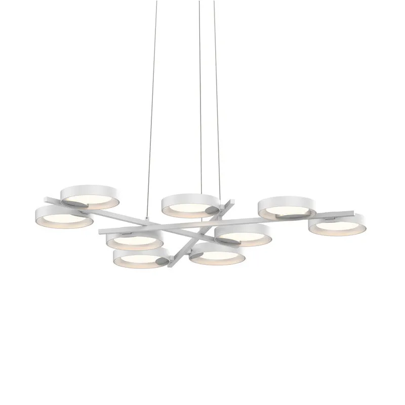 Light Guide Ring Nine Light Pendant Light