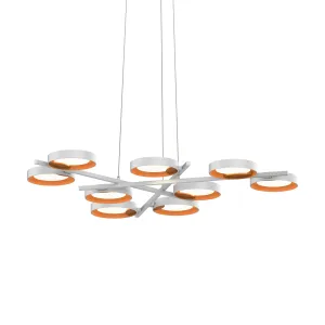 Light Guide Ring Nine Light Pendant Light