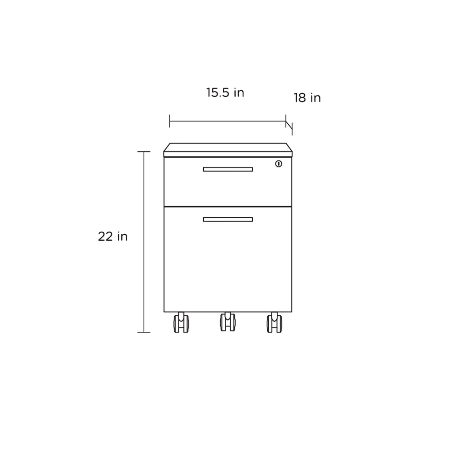 Linea Office Mobile File Pedestal