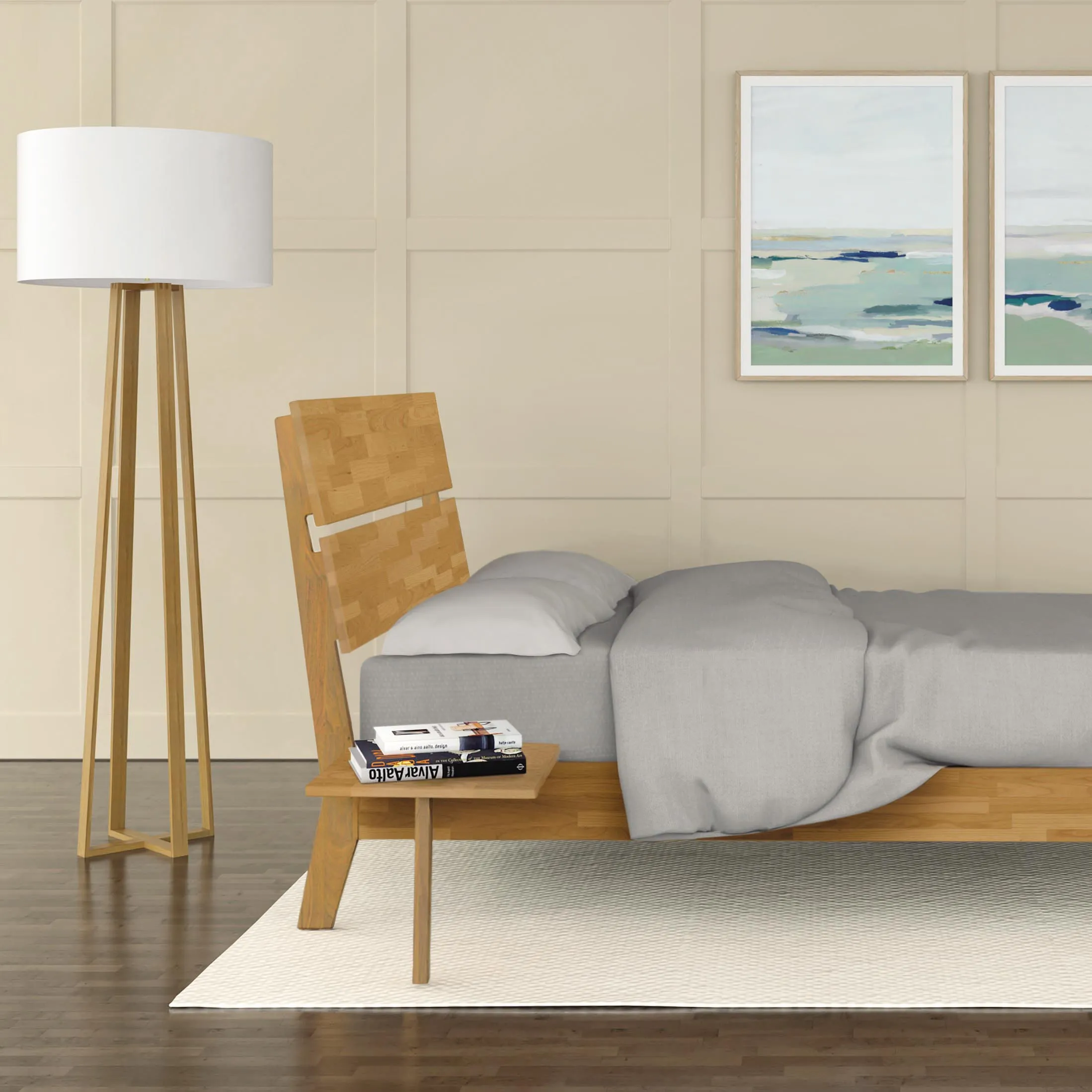 Linn Attached Nightstand