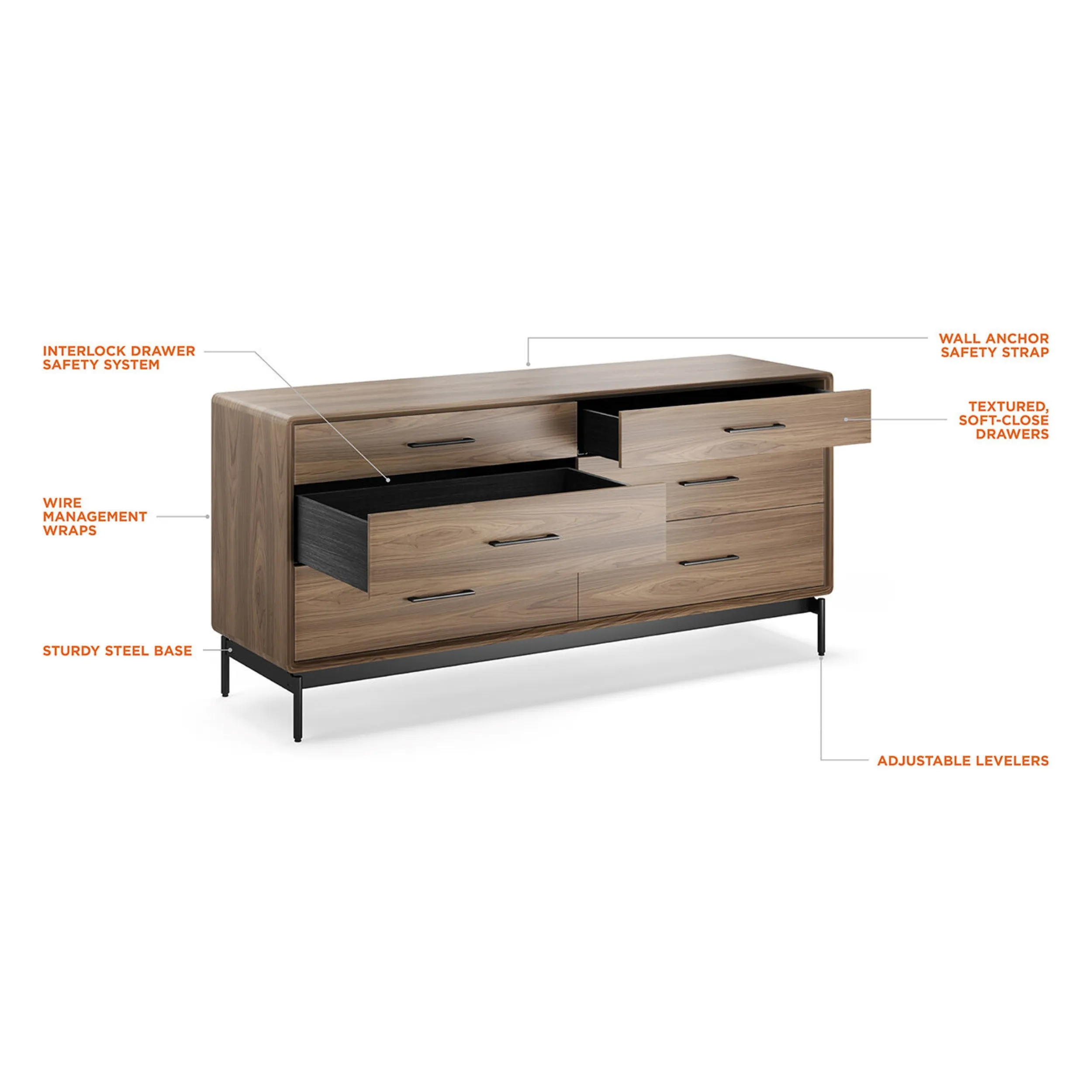 Linq 6 Drawer Dresser