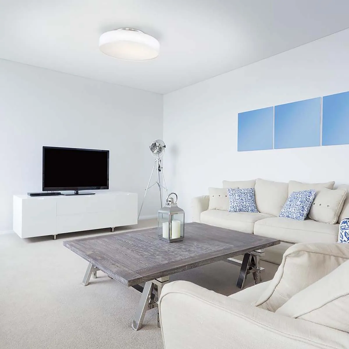 Manhattan LED Convertible Semi Flush Mount