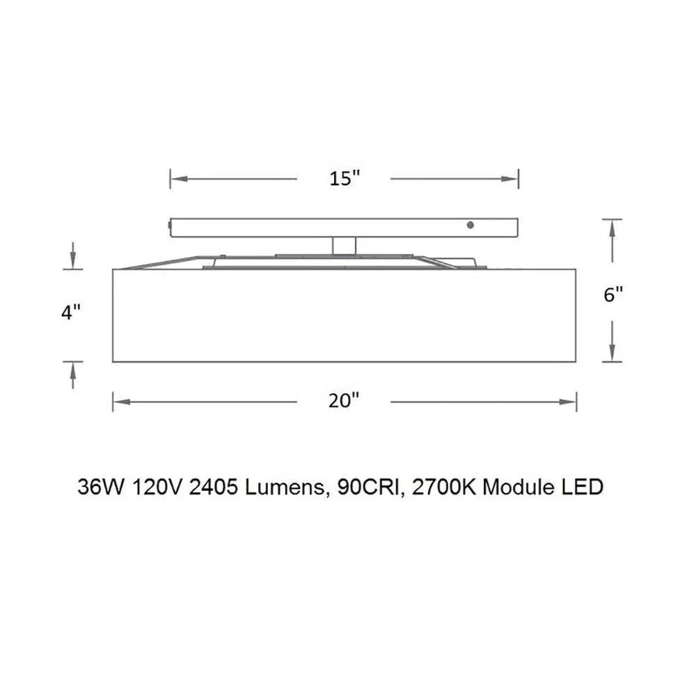 Manhattan LED Convertible Semi Flush Mount