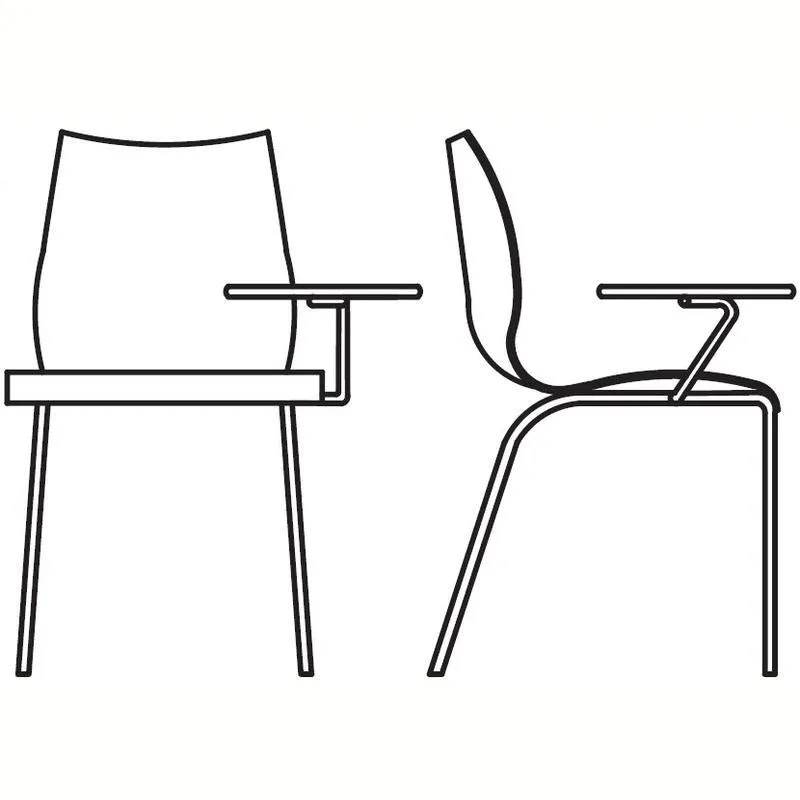 Maui Task Chair with Tablet Arm (Set of 2)