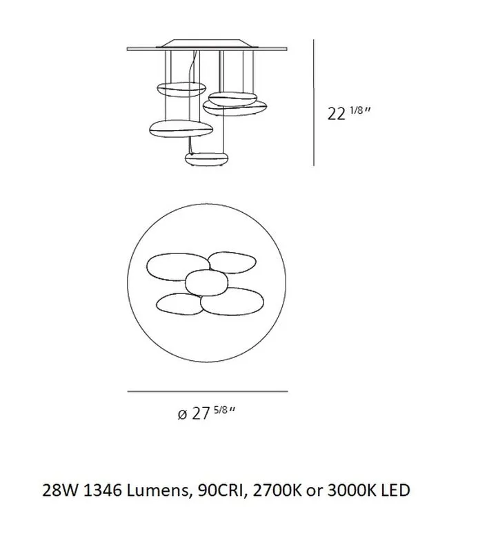 Mercury Mini Semi Flush Mount