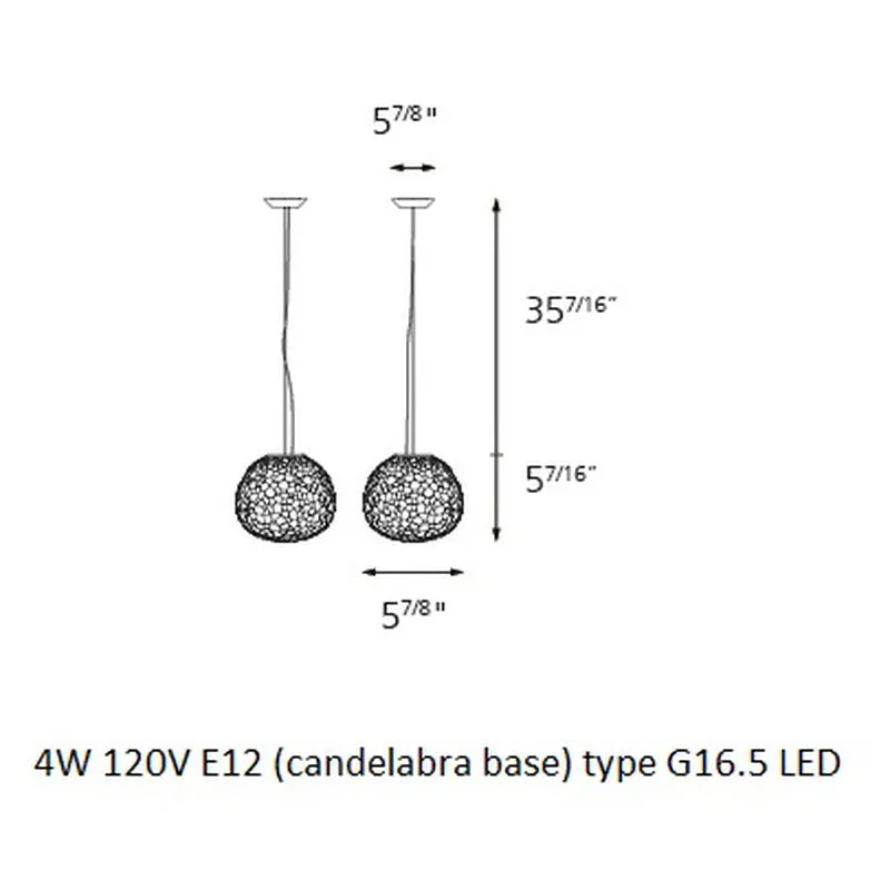 Meteorite Mini LED Suspension Light