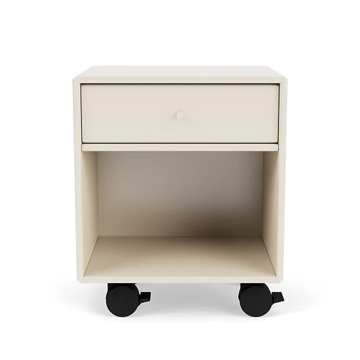 Montana Dream Nightstand With Castors, Oat