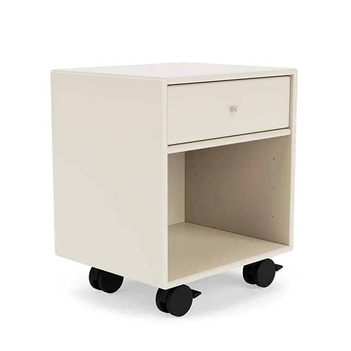 Montana Dream Nightstand With Castors, Oat