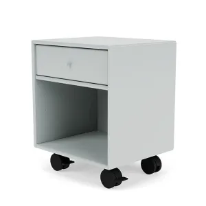 Montana Dream Nightstand With Castors, Oyster Grey