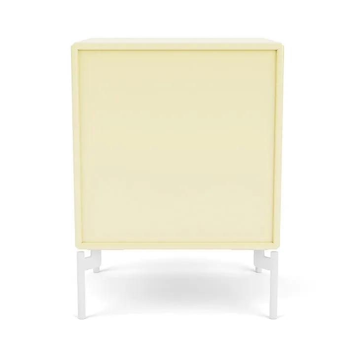 Montana Dream Nightstand With Legs, Camomile/Snow White