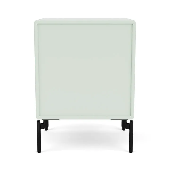 Montana Dream Nightstand With Legs, Mist/Black