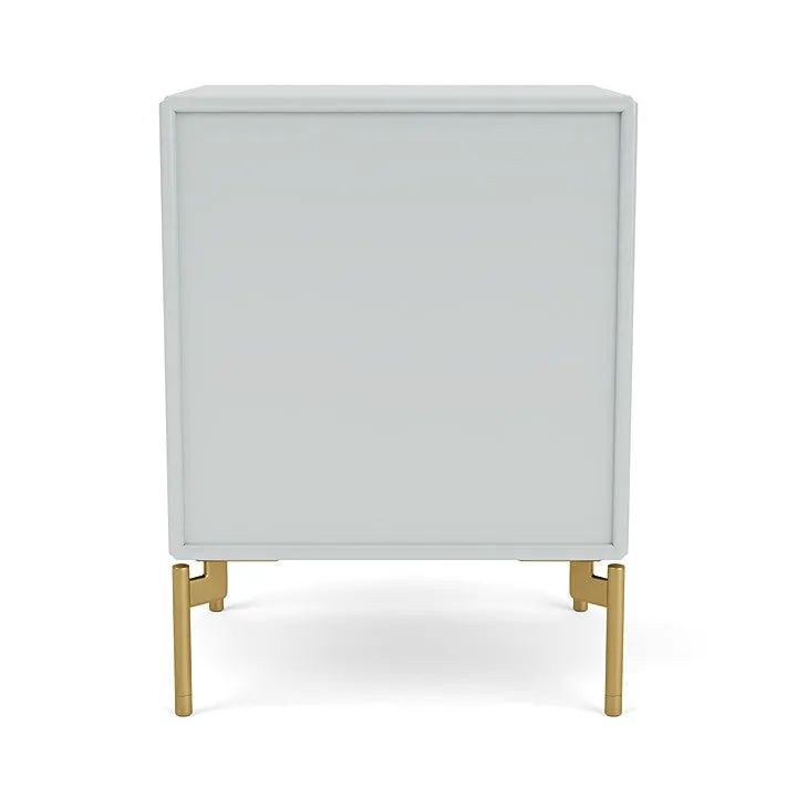 Montana Dream Nightstand With Legs, Oyster/Brass