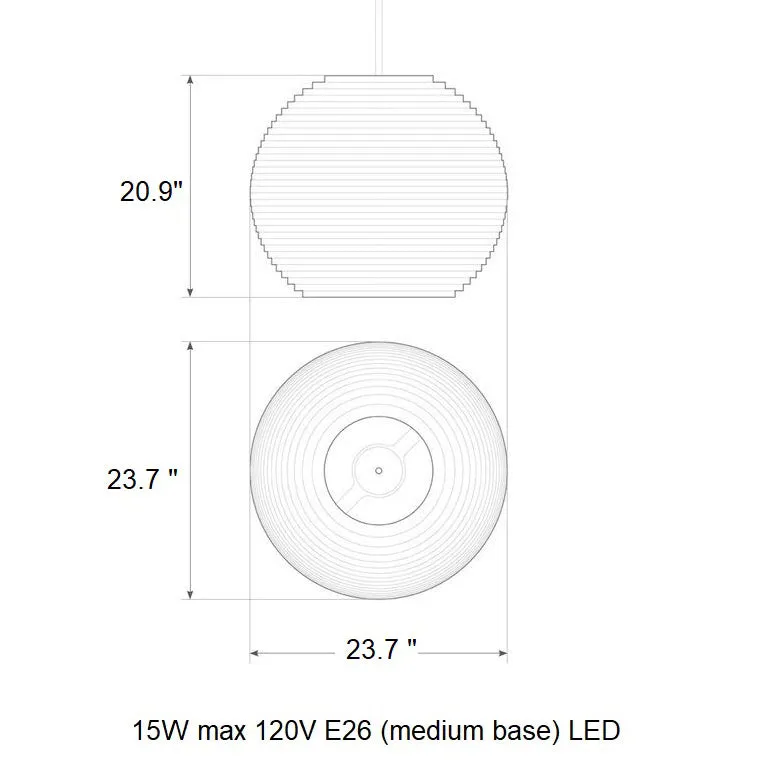 Moon Scraplight Pendant Light