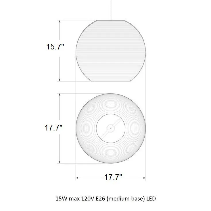 Moon Scraplight Pendant Light