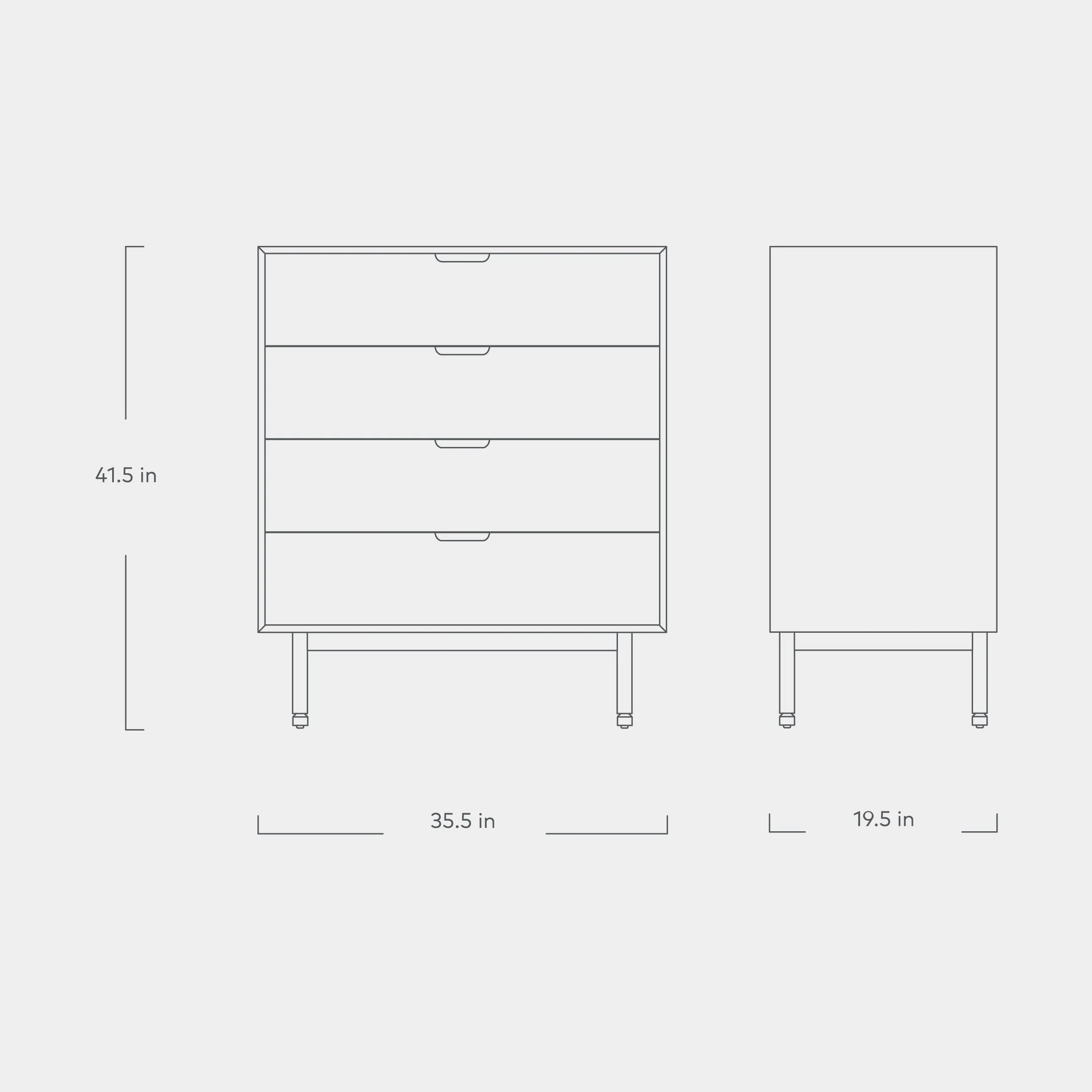 Munro 4 Drawer Dresser