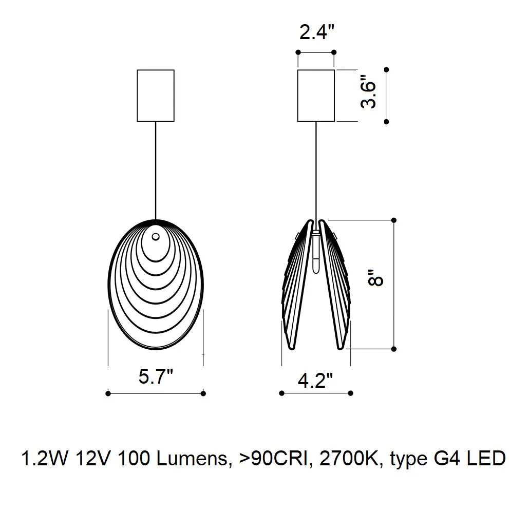 Mussels LED Pendant Light