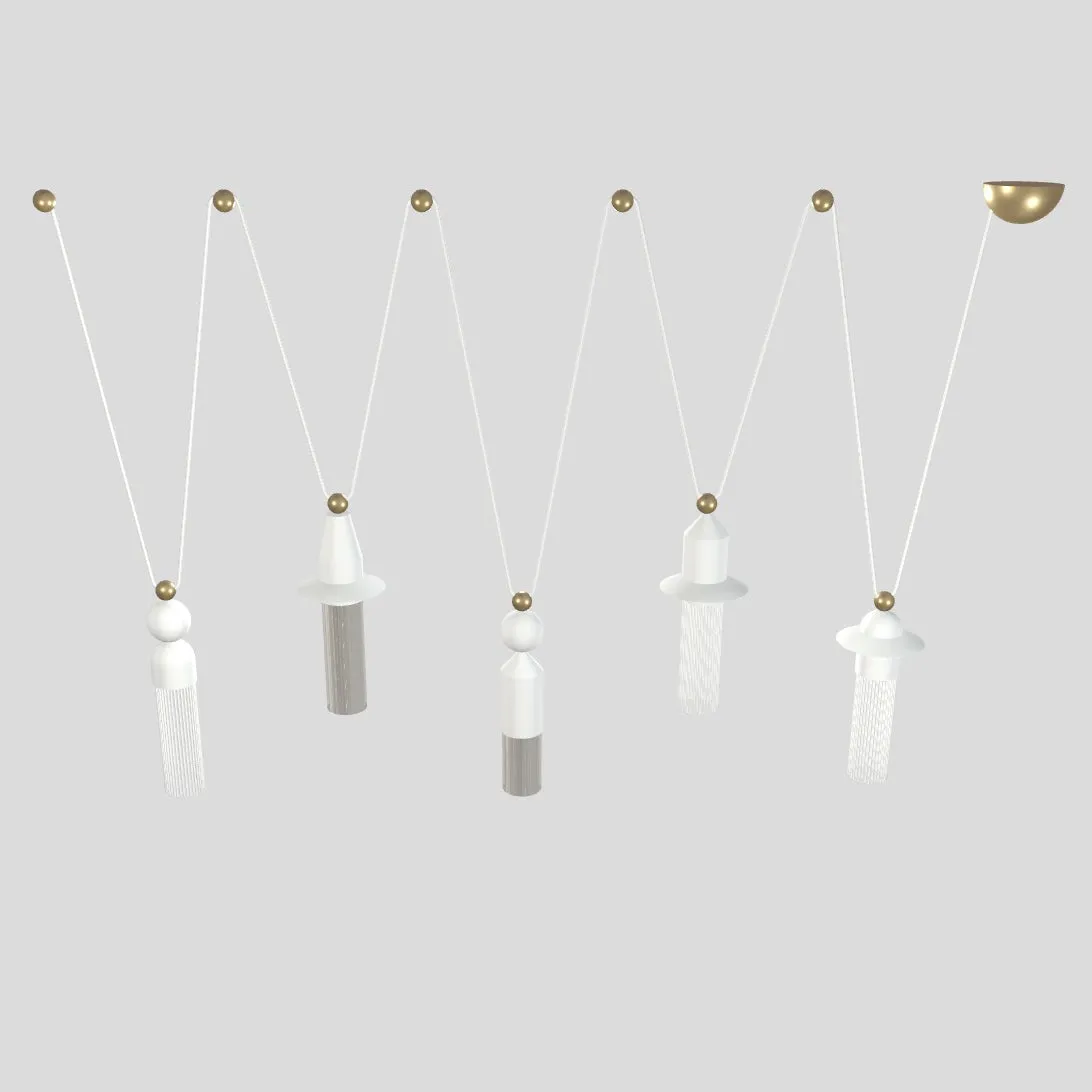 Nappe LED Multi-Light Pendant Light