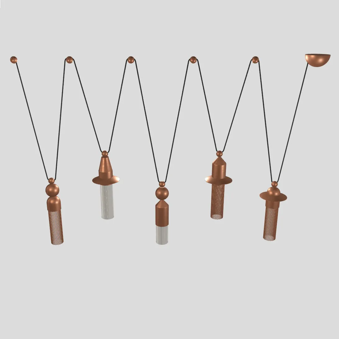 Nappe LED Multi-Light Pendant Light