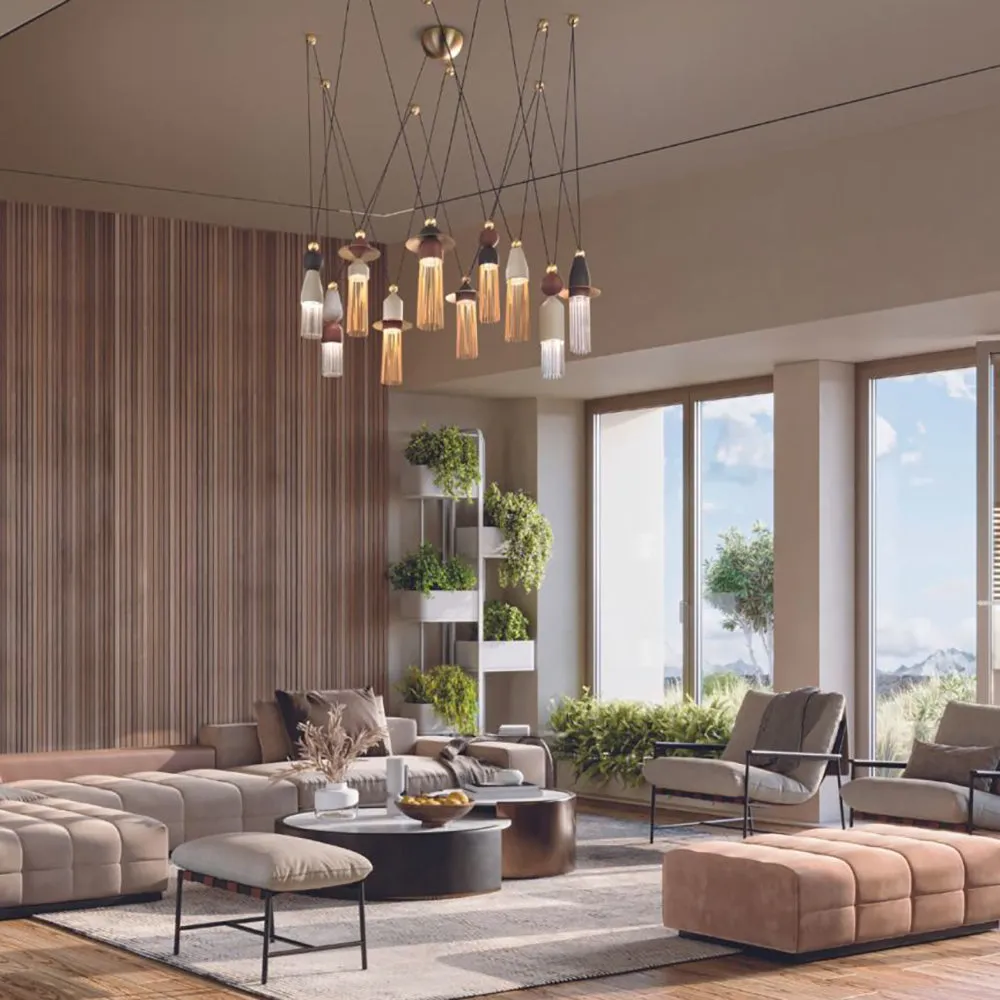 Nappe LED Multi-Light Pendant Light
