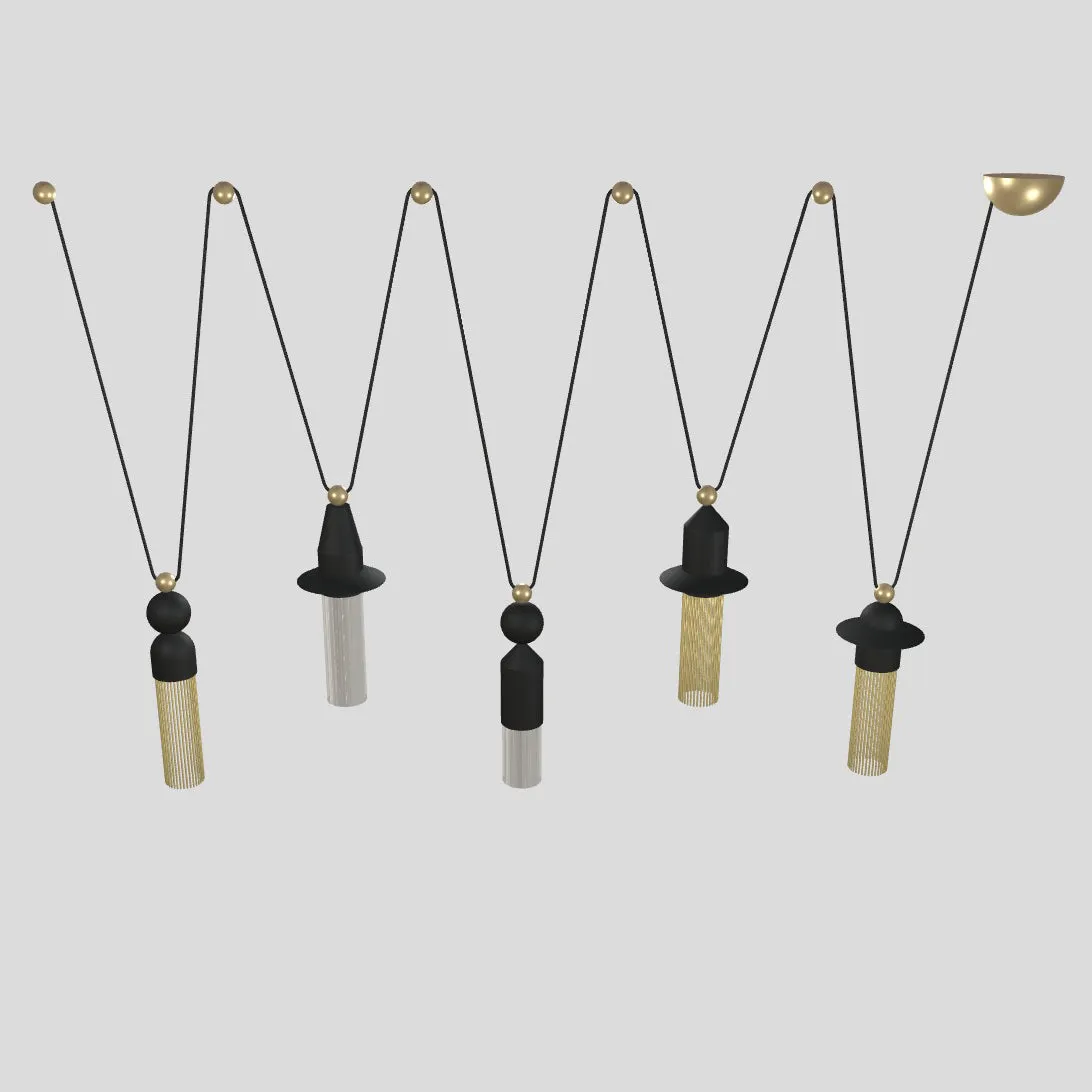 Nappe LED Multi-Light Pendant Light
