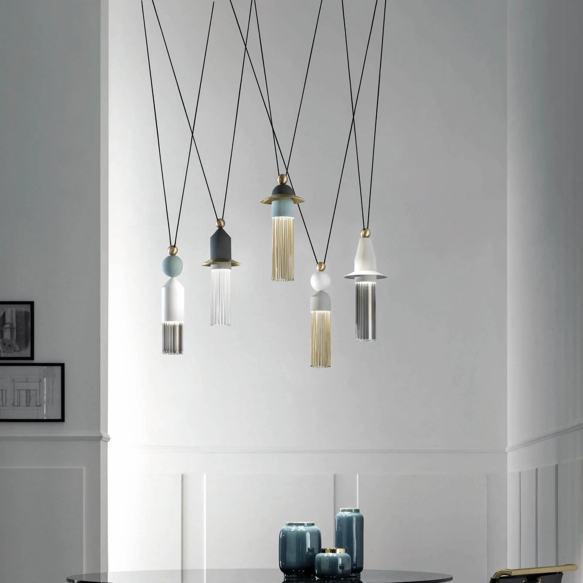 Nappe LED Multi-Light Pendant Light