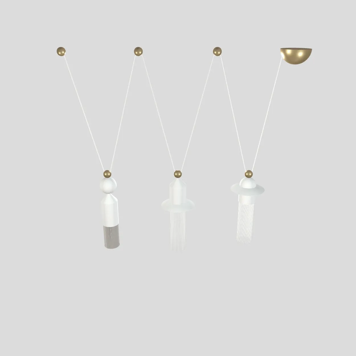 Nappe LED Multi-Light Pendant Light