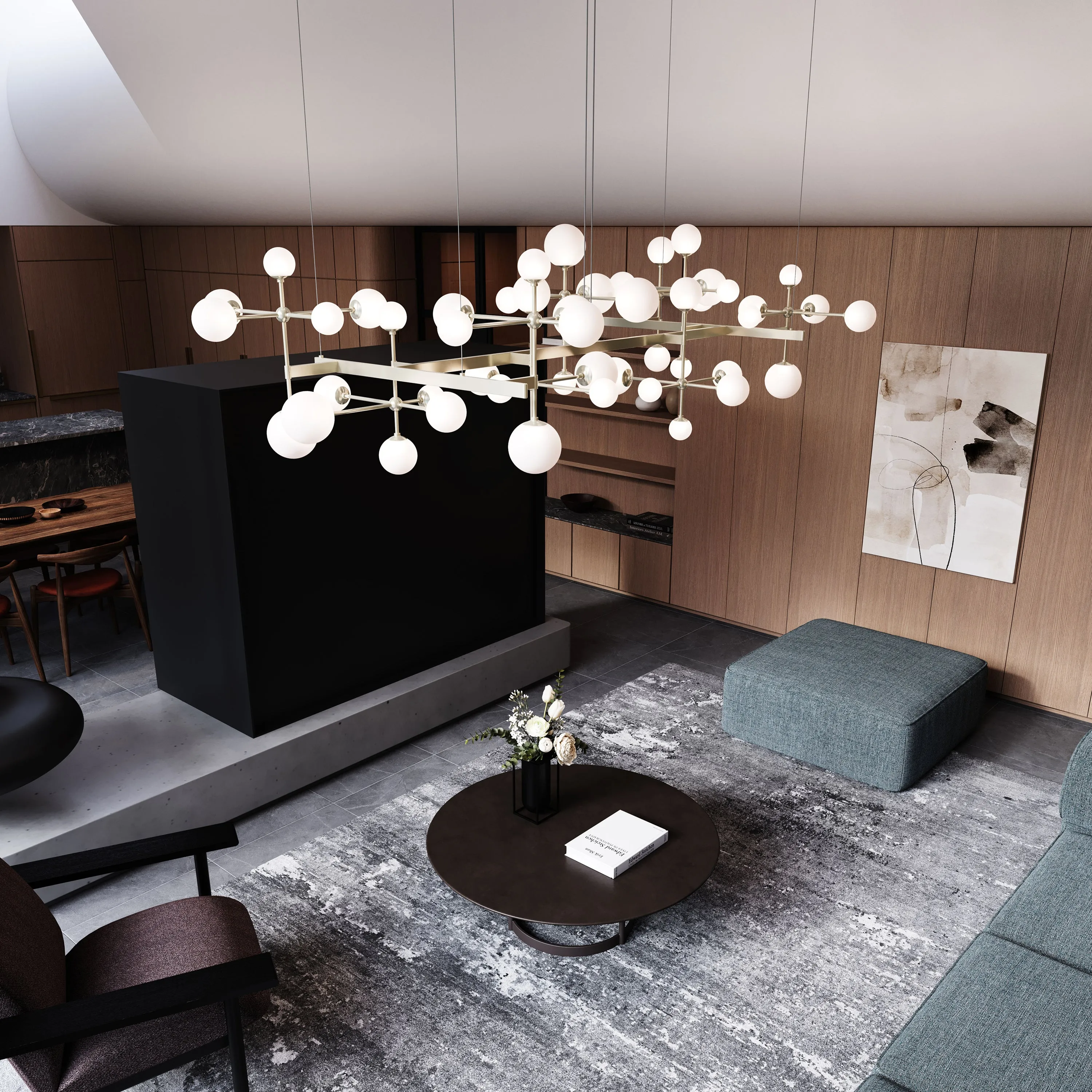 Nebula LED Bar Chandelier