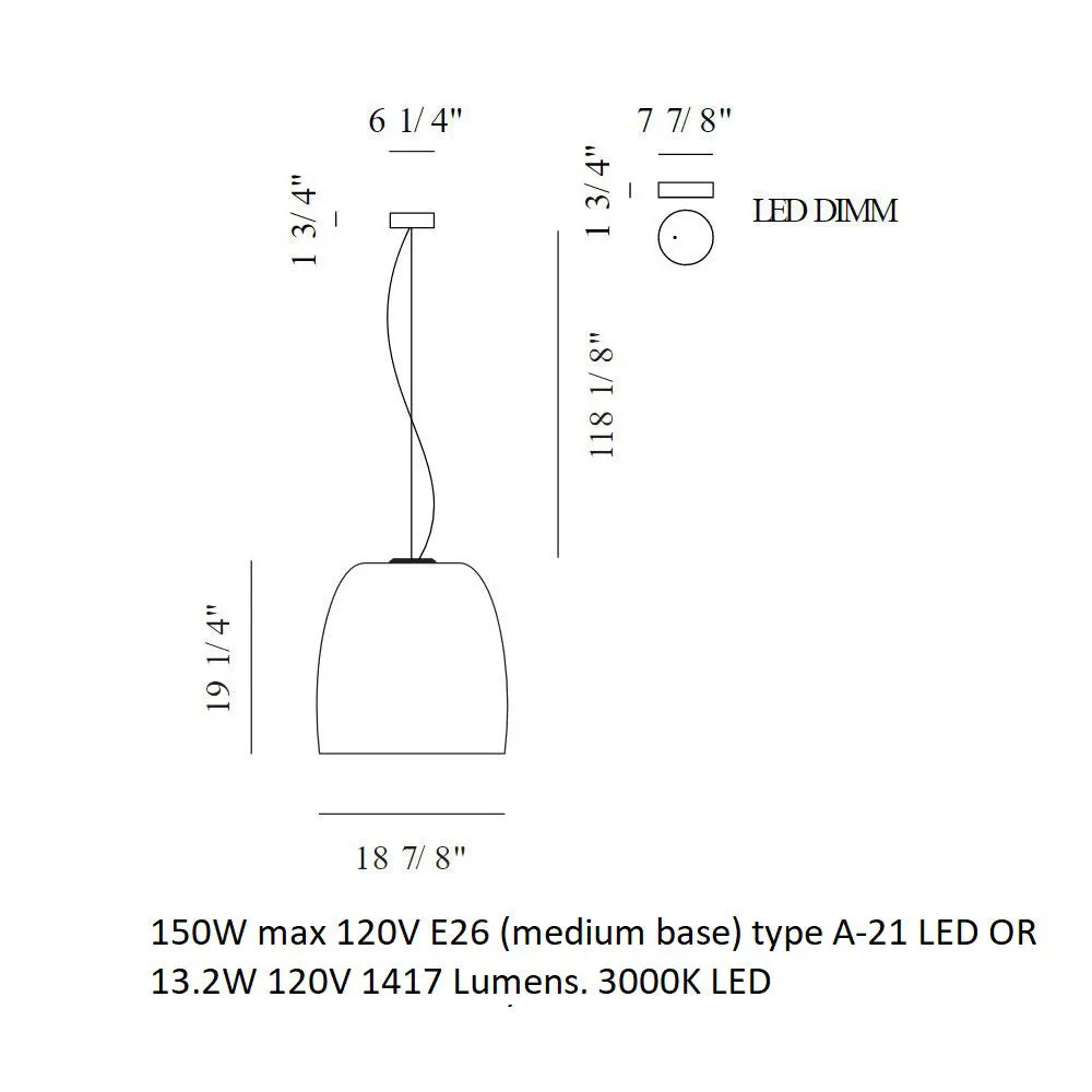 Notte Suspension Light