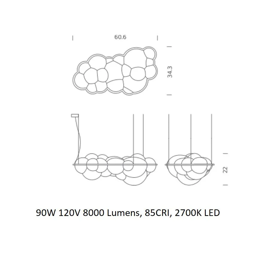 Nuvola Pendant Light
