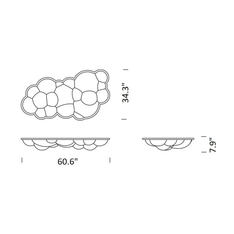Nuvola Wall / Ceiling Light