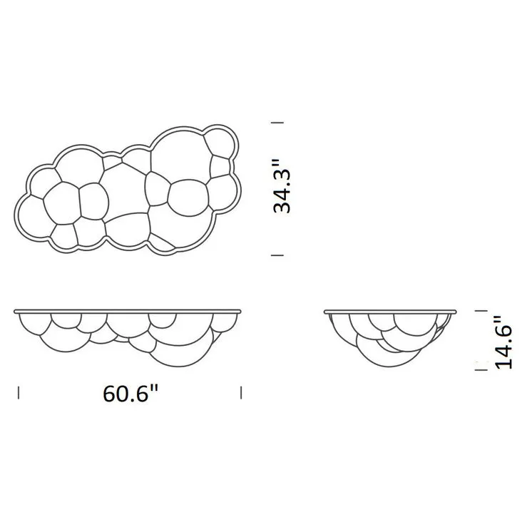 Nuvola Wall / Ceiling Light