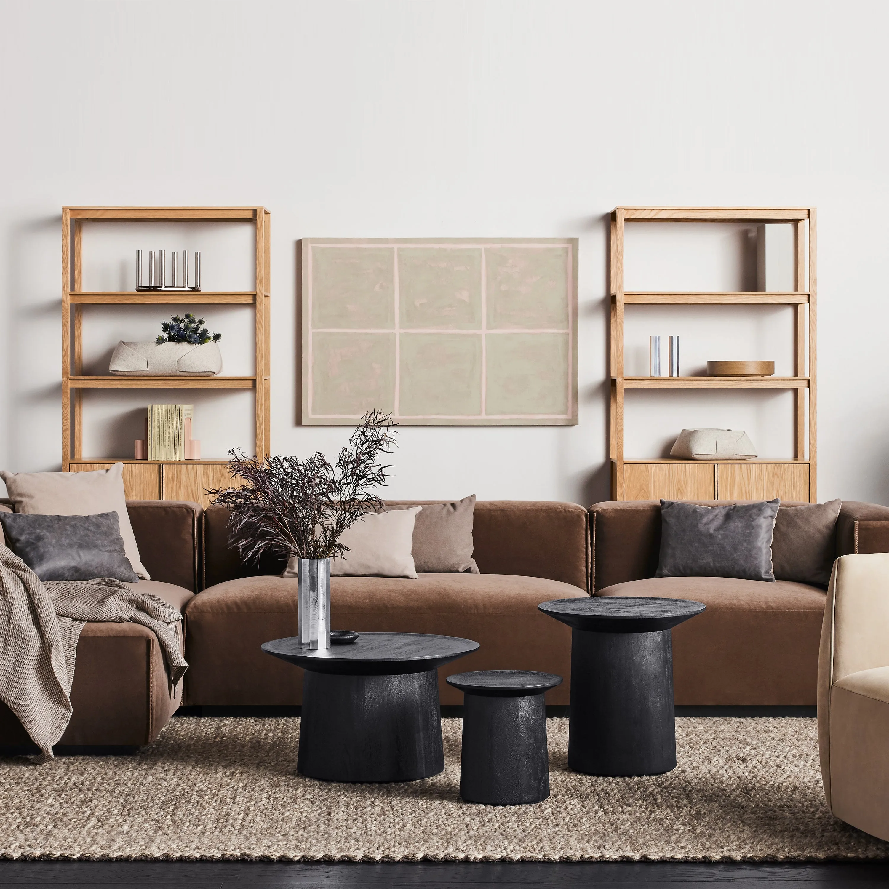 Open Plan Tall Bookcase with Storage