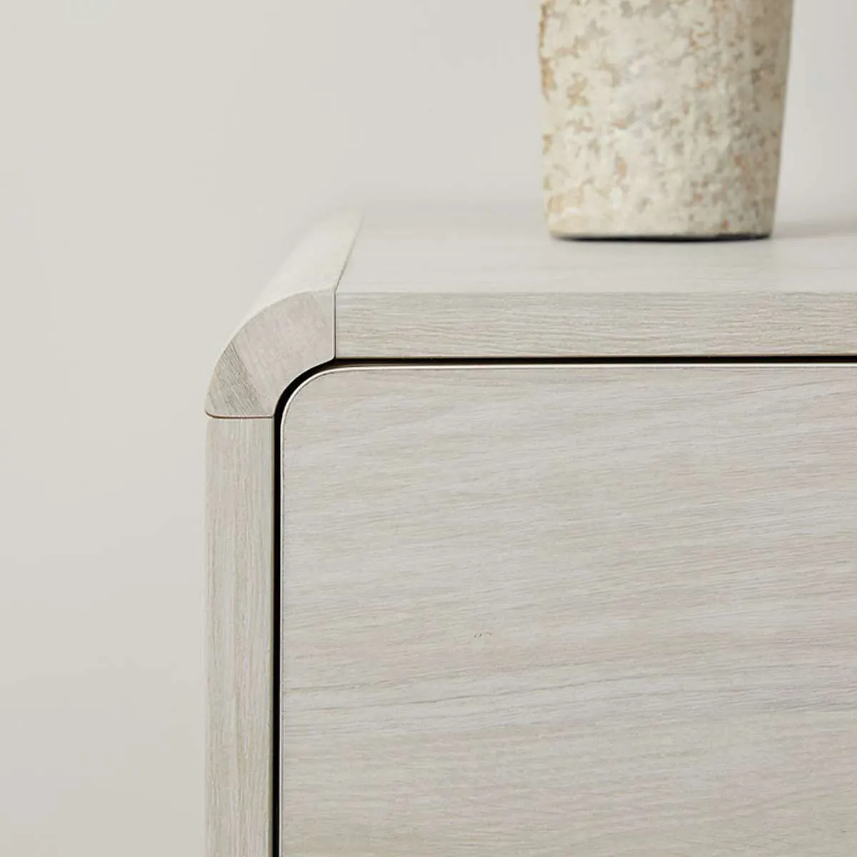 Owen Bedside Table - Cream Mocka