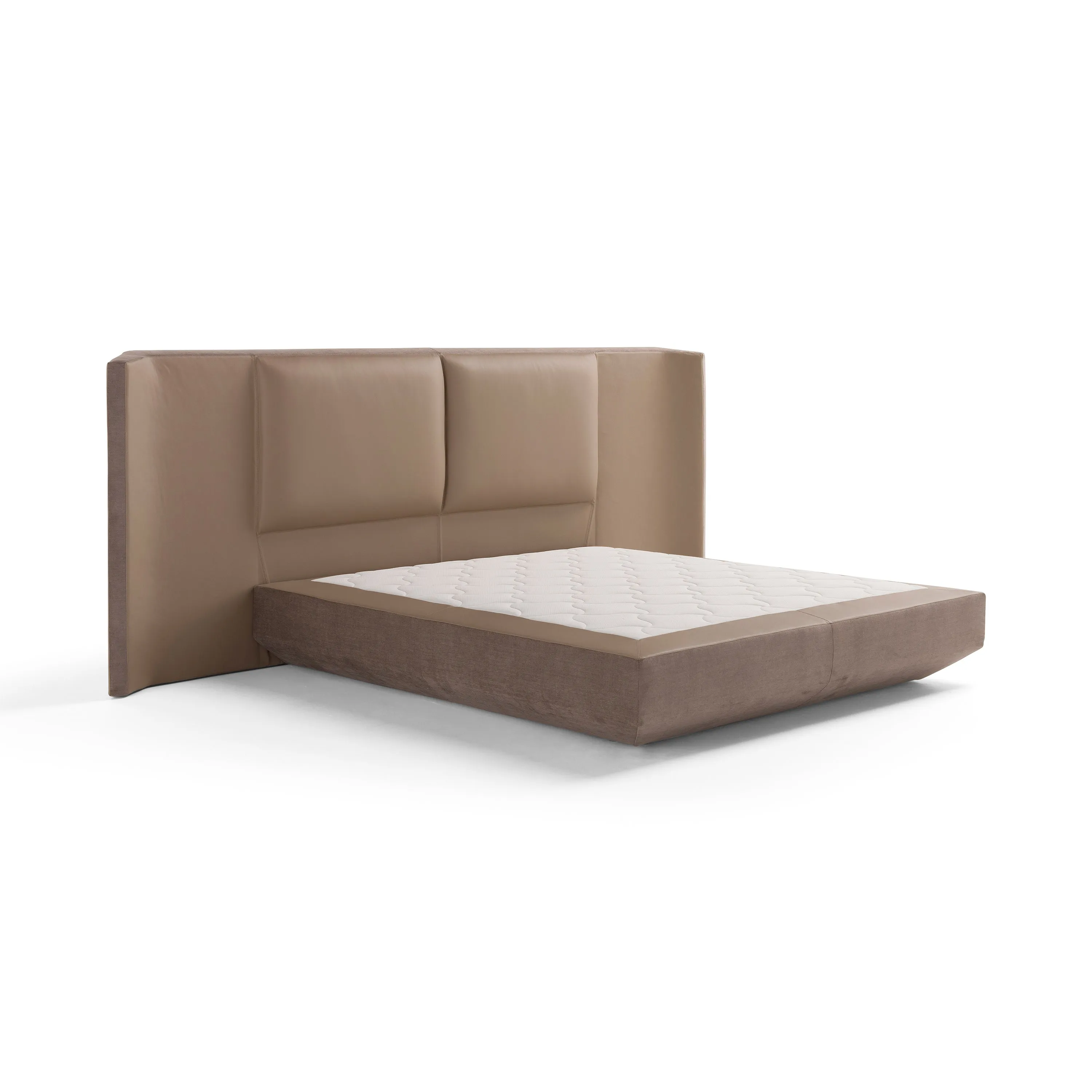 Panis Bed with Wide Headboard