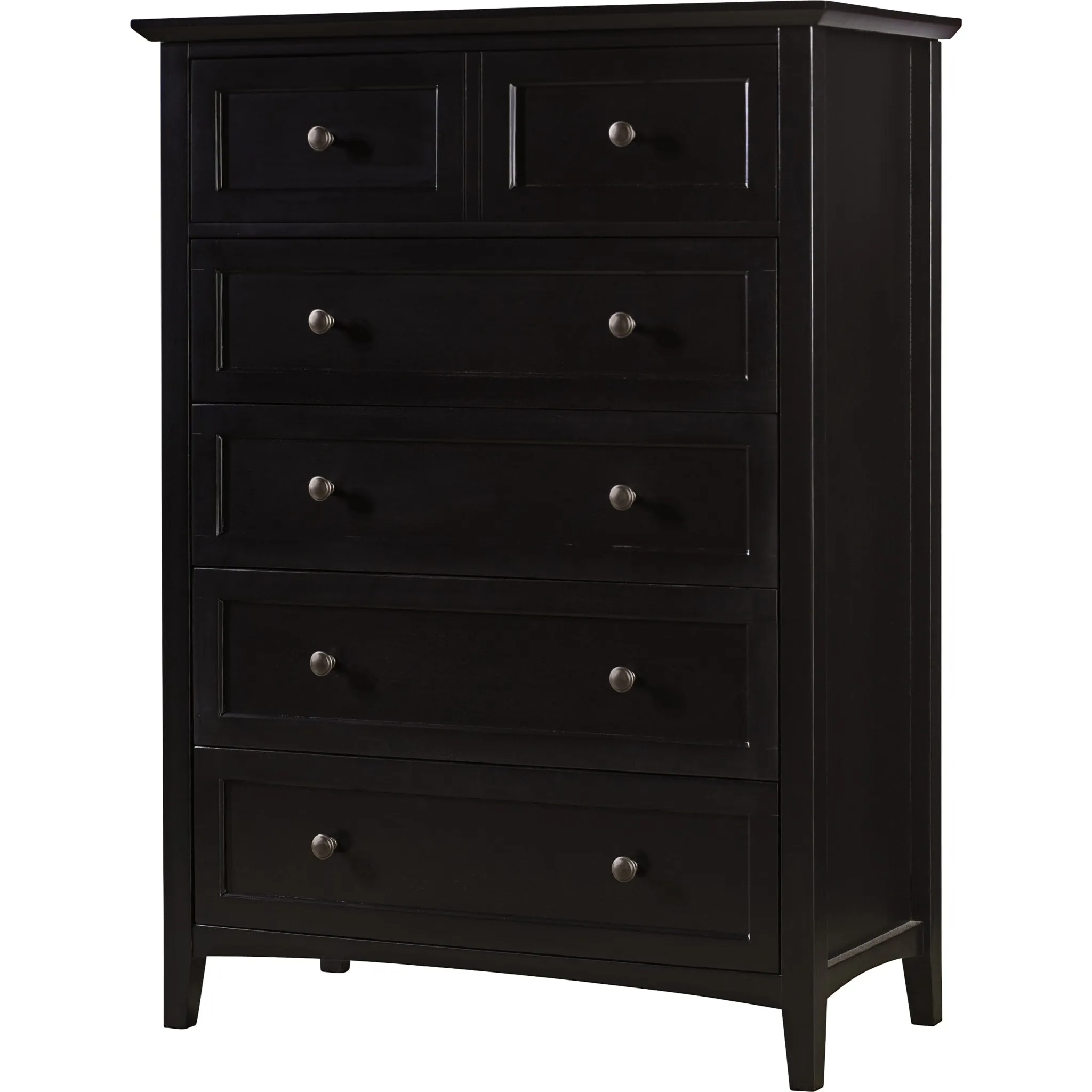 Paragon Five Drawer Chest in Black (2024) Modus