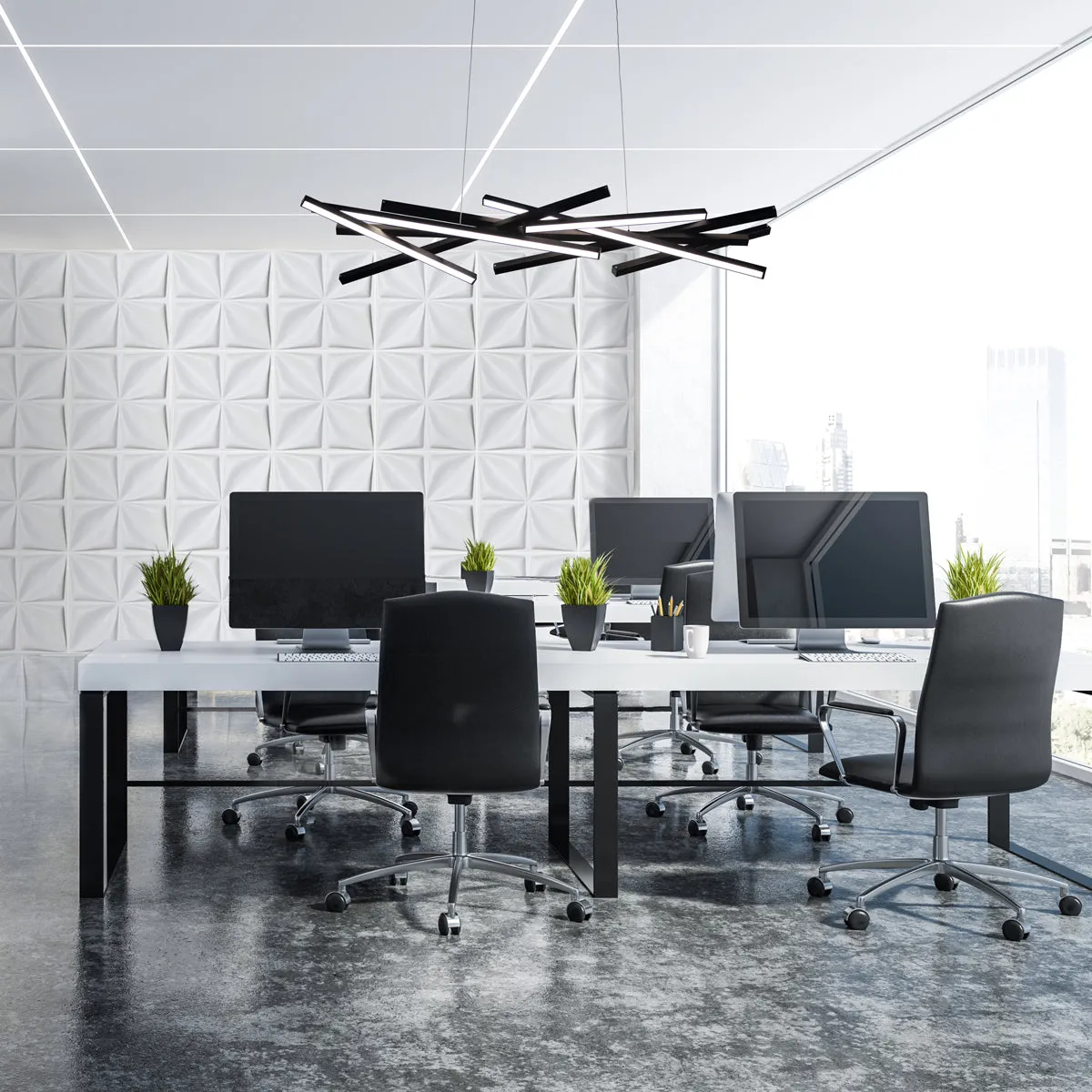 Parallax LED Linear Pendant Light