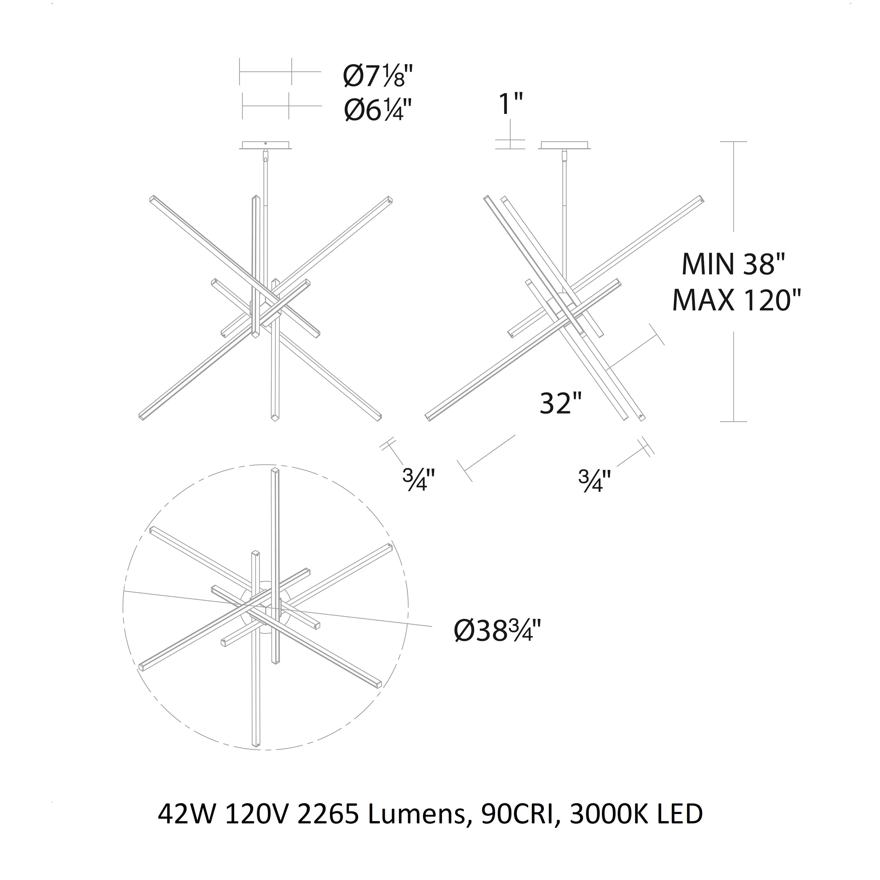 Parallax LED Pendant Light