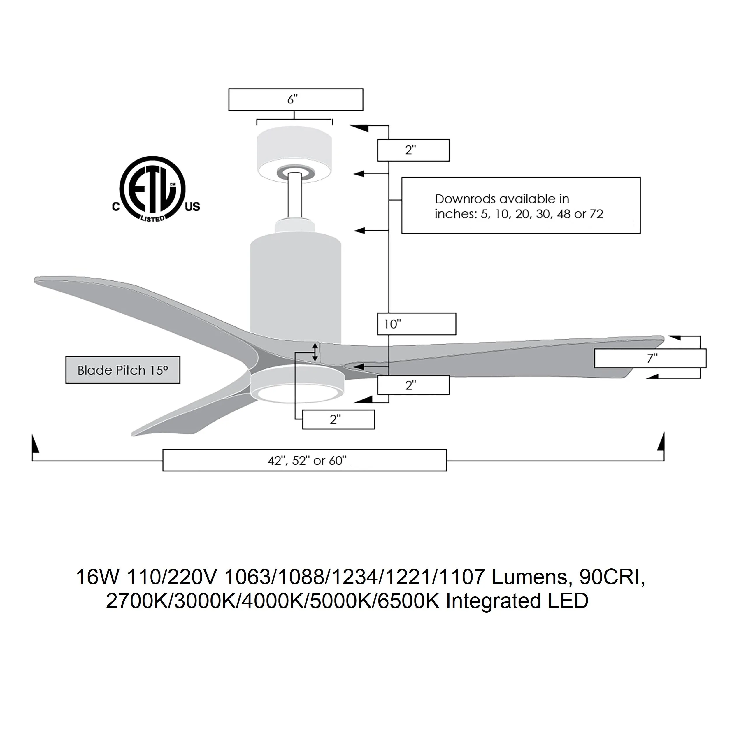 Patricia PA3 Ceiling Fan