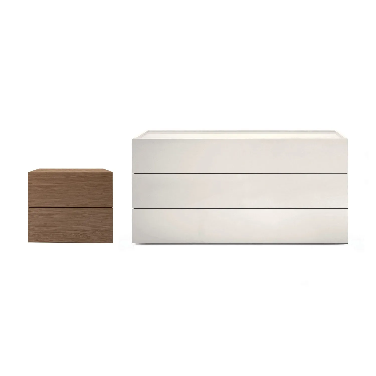 People 2-Drawer Nightstand