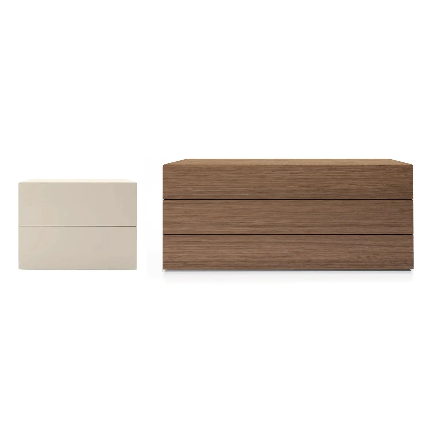 People 2-Drawer Nightstand