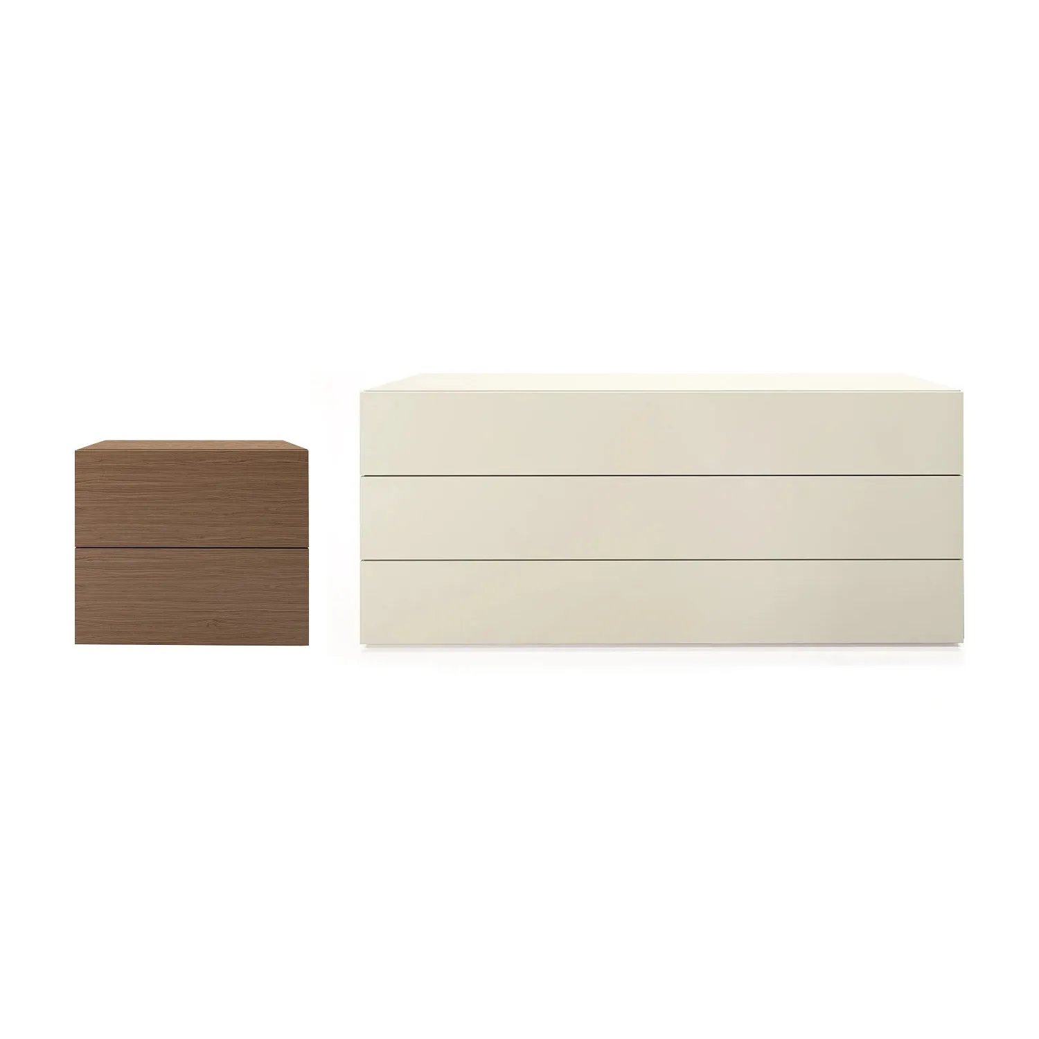 People 2-Drawer Nightstand