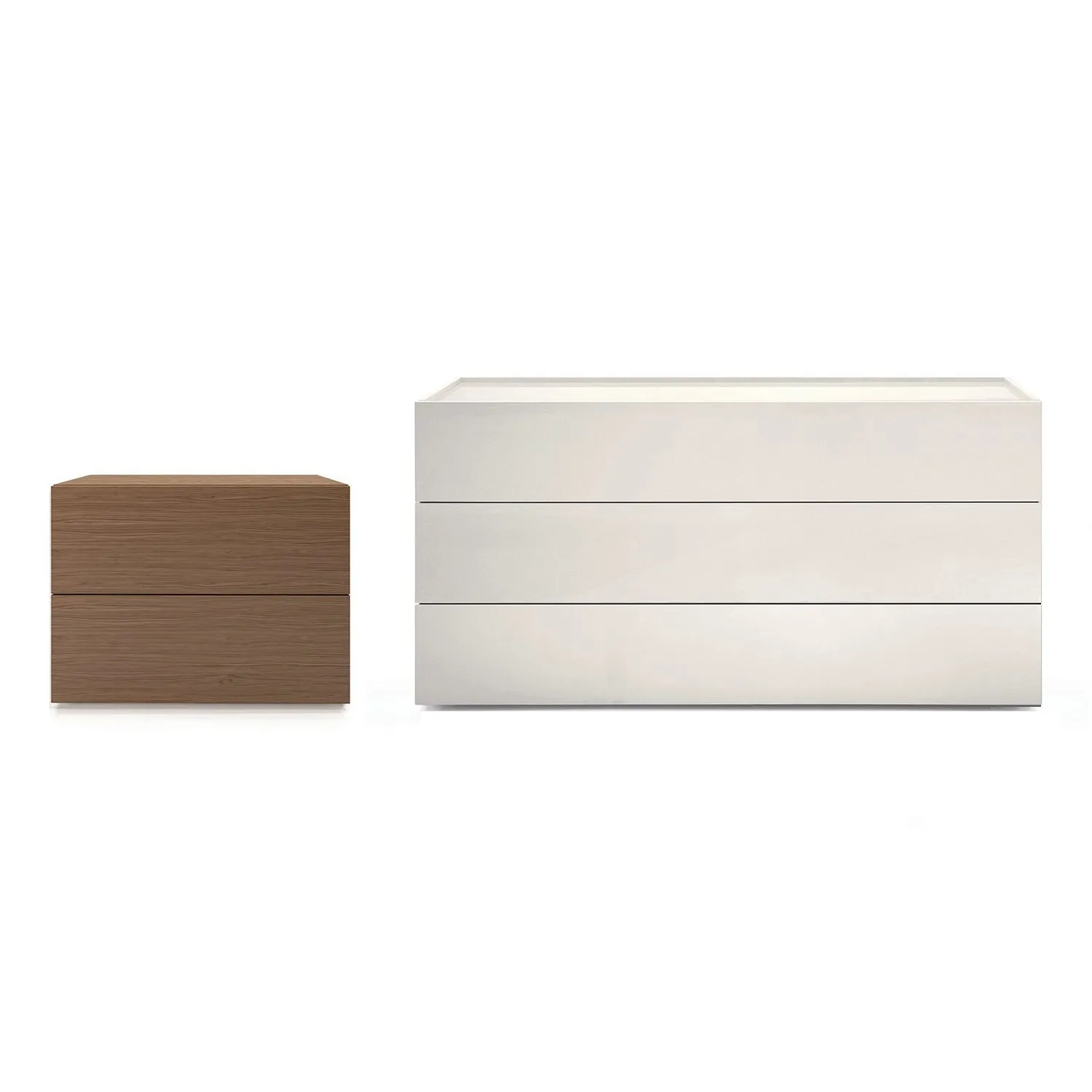 People 2-Drawer Nightstand