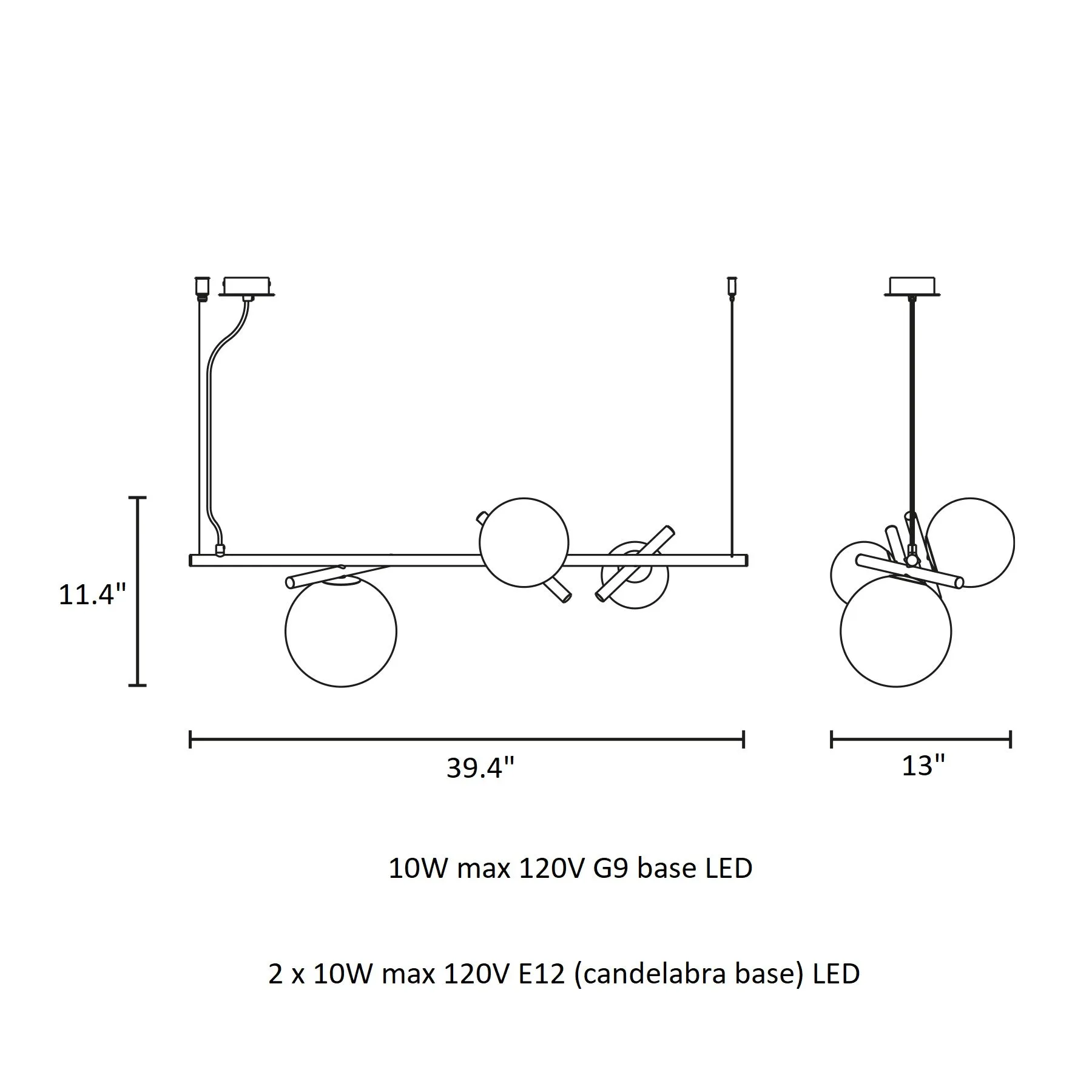 Posy Linear Pendant Light