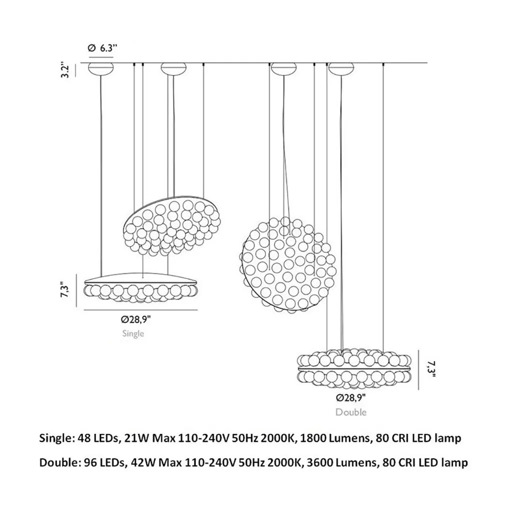 Prop Light Round Pendant Light