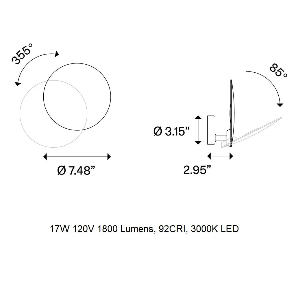 Puzzle Round Wall / Ceiling Light