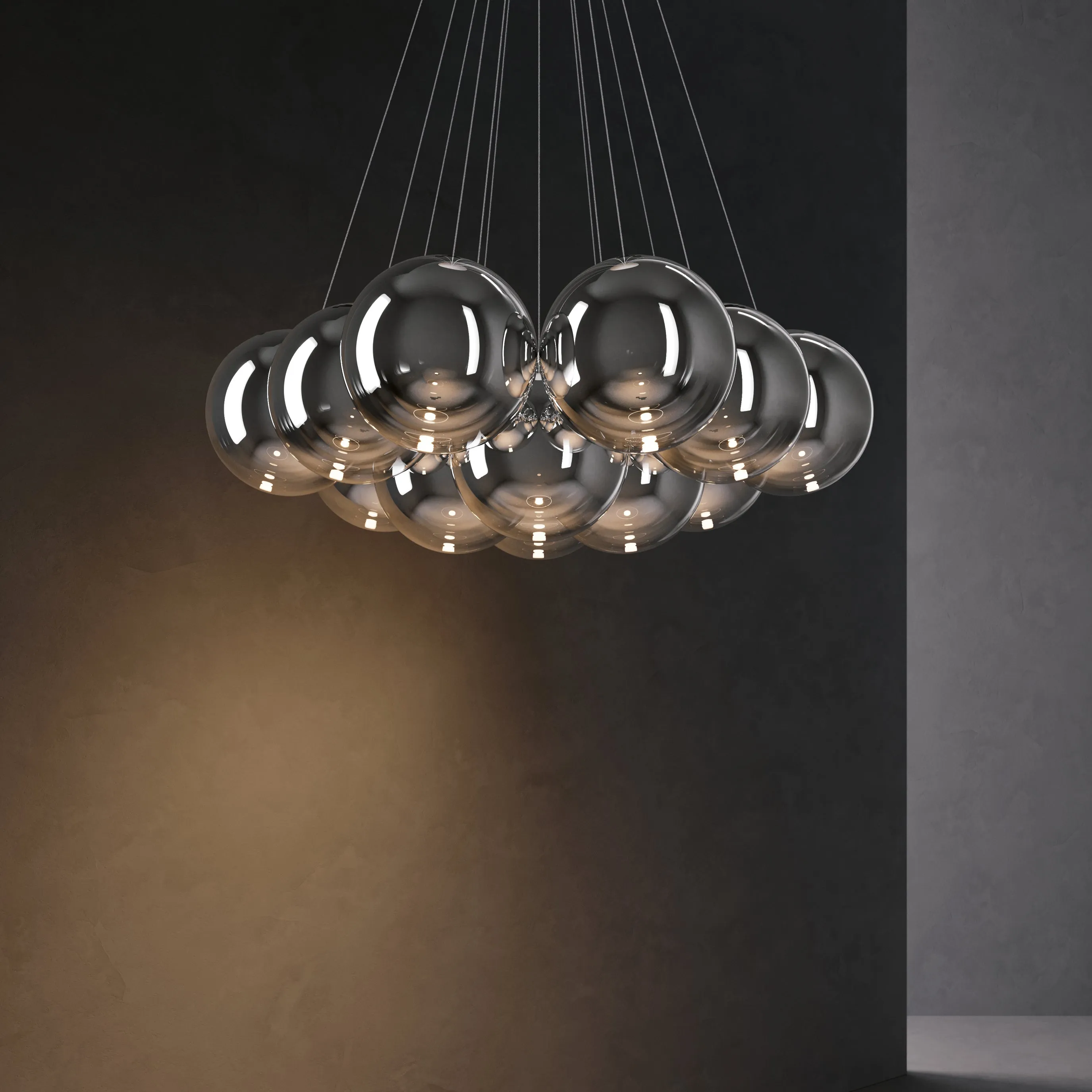 Random Cloud Large Multi Light LED Pendant Light