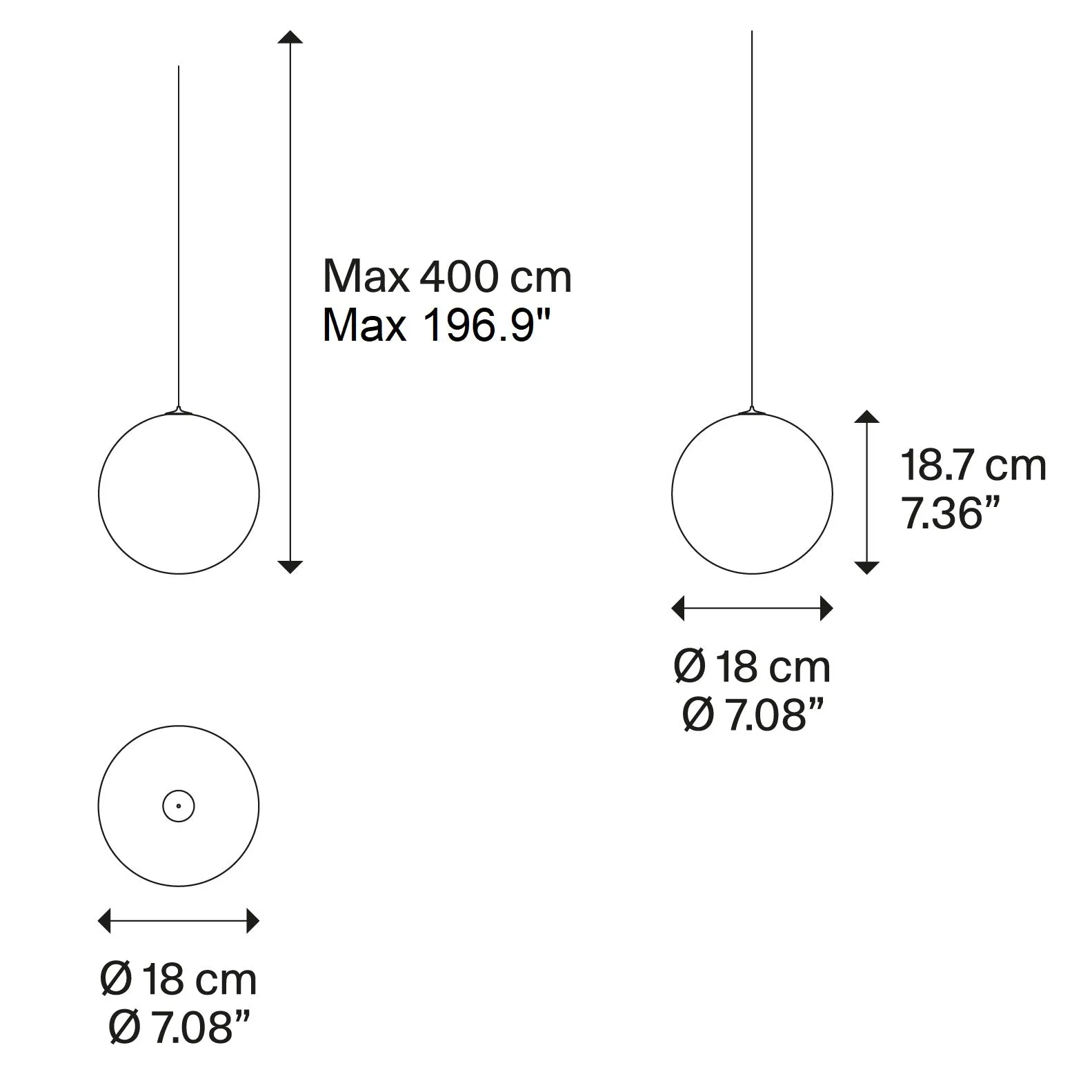 Random Solo Multi-Light Micro Pendant Light